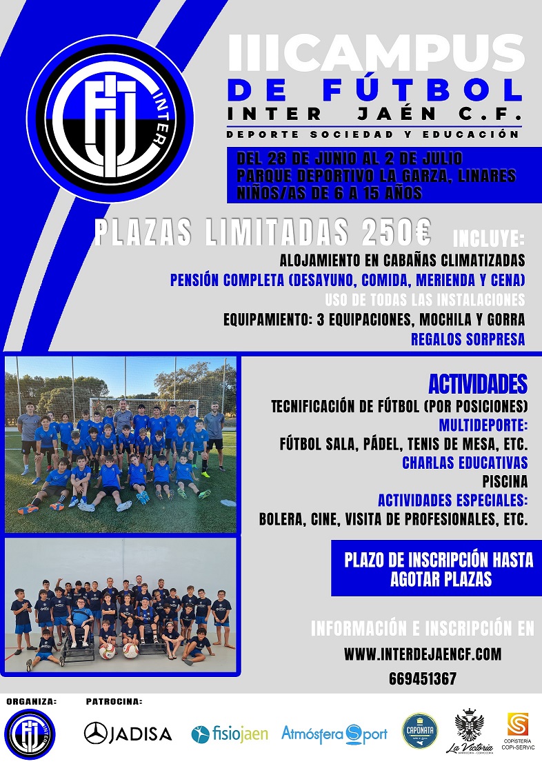 III CAMPUS DE FÚTBOL BASE INTER JAÉN - 2023